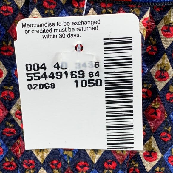 UNGARO Black Red Abstract Floral Silk Tie - Picture 5 of 6